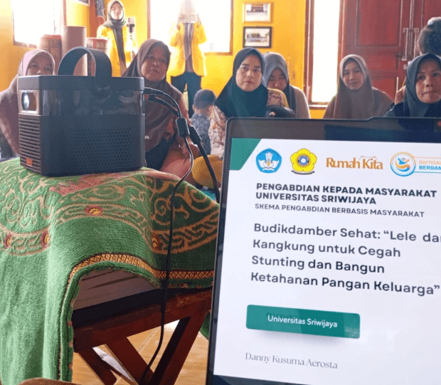 Budikdamber Sehat untuk Cegah Stunting dan Bangun Ketahanan Pangan Keluarga melalui Pendanaan PNBP LPPM Universitas Sriwijaya