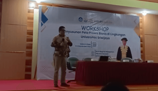 LPPM UNSRI memaparkan hasil kerja pembuatan Peta Proses Bisnis (Probis) Penerimaan Proposal Penelitian Reguler Dana UNSRI