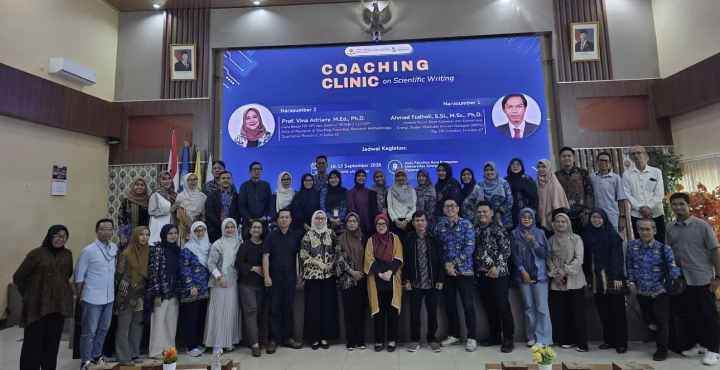 LPPM UNSRI Gelar Coaching Clinic Scientific Writing, Dorong Peningkatan Publikasi Artikel pada Jurnal Q1 dan Top Tier